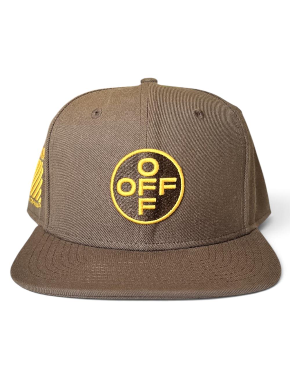 OFF-WHITE L/AB Cappello baseball circle logo marrone
