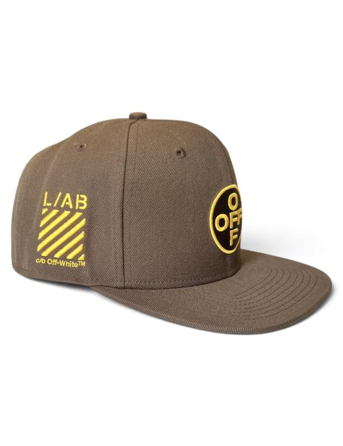 OFF-WHITE L/AB Cappello baseball circle logo marrone