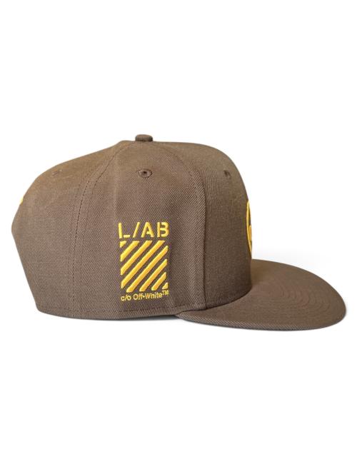 OFF-WHITE L/AB Cappello baseball circle logo marrone