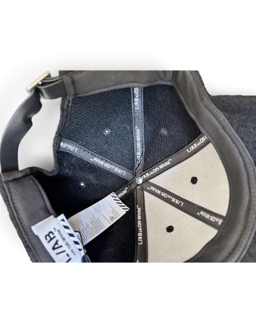 OFF-WHITE L/AB Cappello baseball circle logo marrone