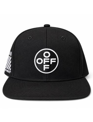 OFF-WHITE L/AB Cappello baseball circle logo nero
