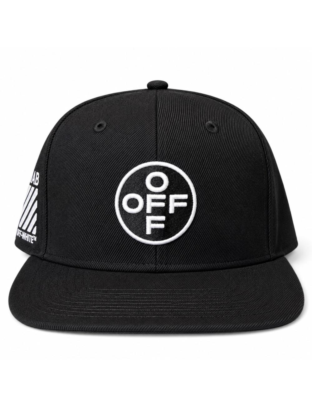 OFF-WHITE L/AB Cappello baseball circle logo nero