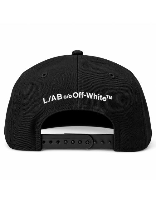OFF-WHITE L/AB Cappello baseball circle logo nero