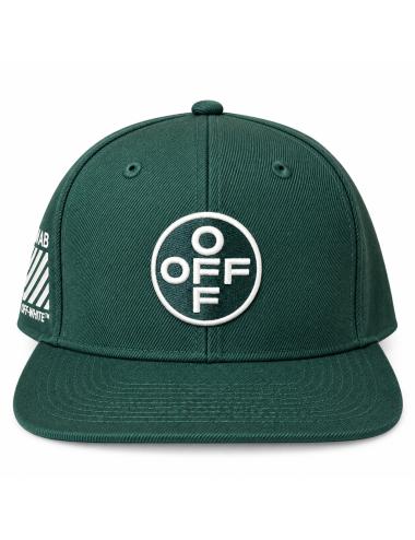 OFF-WHITE L/AB Cappello baseball circle logo verde
