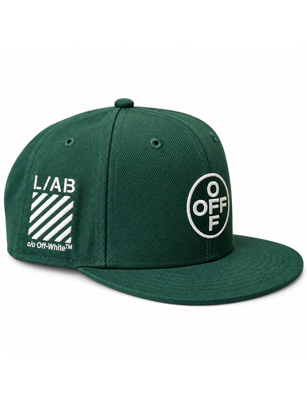 OFF-WHITE L/AB Cappello baseball circle logo verde