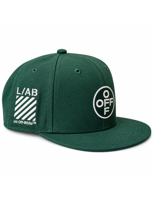 OFF-WHITE L/AB Cappello baseball circle logo verde