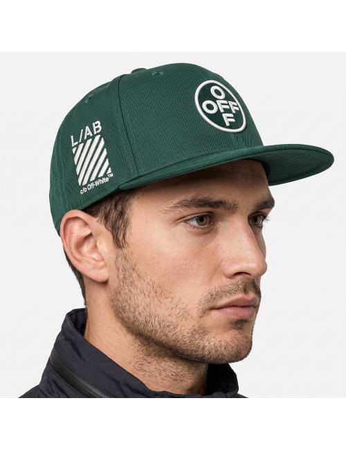 OFF-WHITE L/AB Cappello baseball circle logo verde