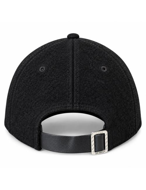 OFF-WHITE L/AB Cappello baseball in lana nero