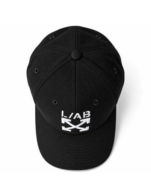 OFF-WHITE L/AB Cappello baseball nero bianco