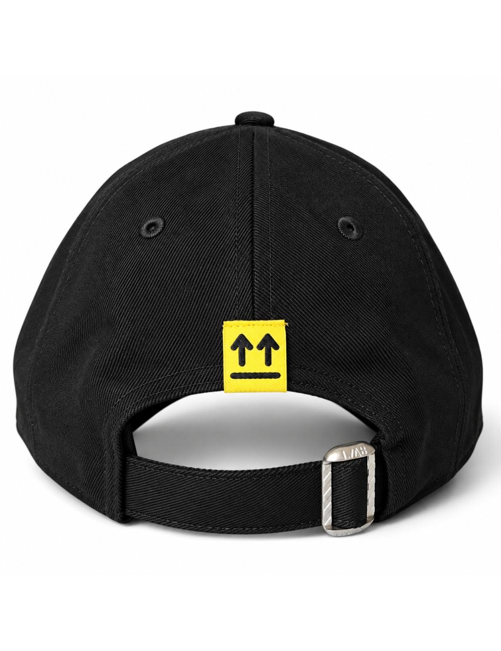 OFF-WHITE L/AB Baseball Hat Black White