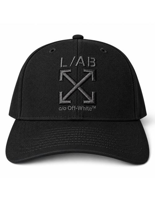 OFF-WHITE L/AB Cappello baseball total black