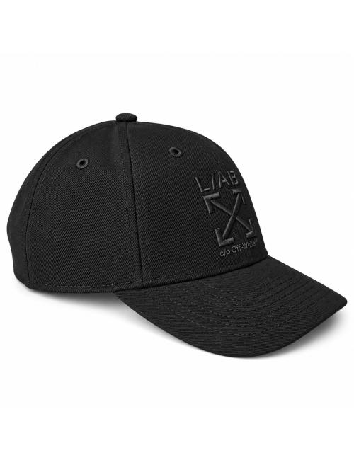 OFF-WHITE L/AB Cappello baseball total black