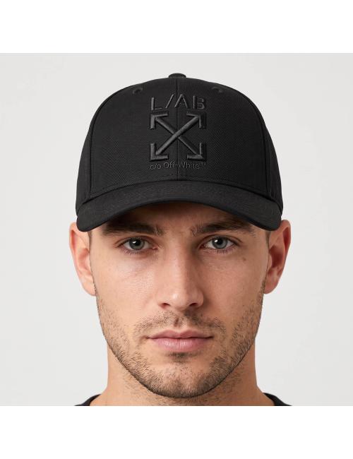 OFF-WHITE L/AB Cappello baseball total black