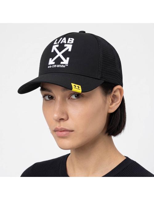 OFF-WHITE L/AB Cappello trucker nero