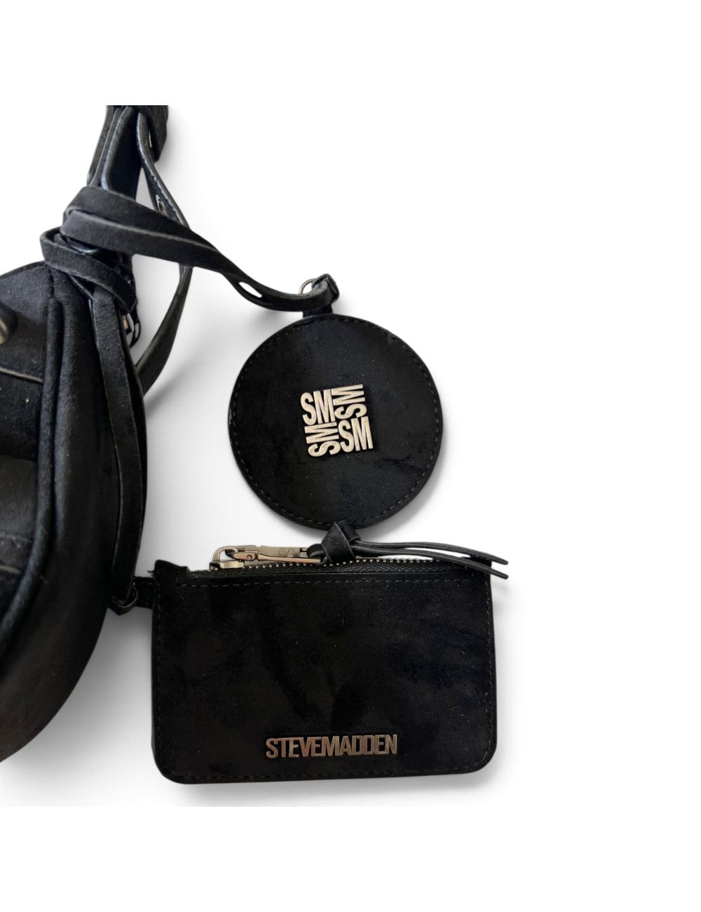 Steve Madden Black Bglowing Shoulder Bag