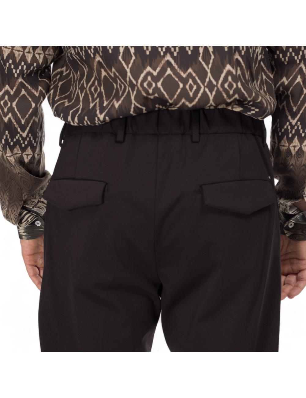 Black trousers outfit with...