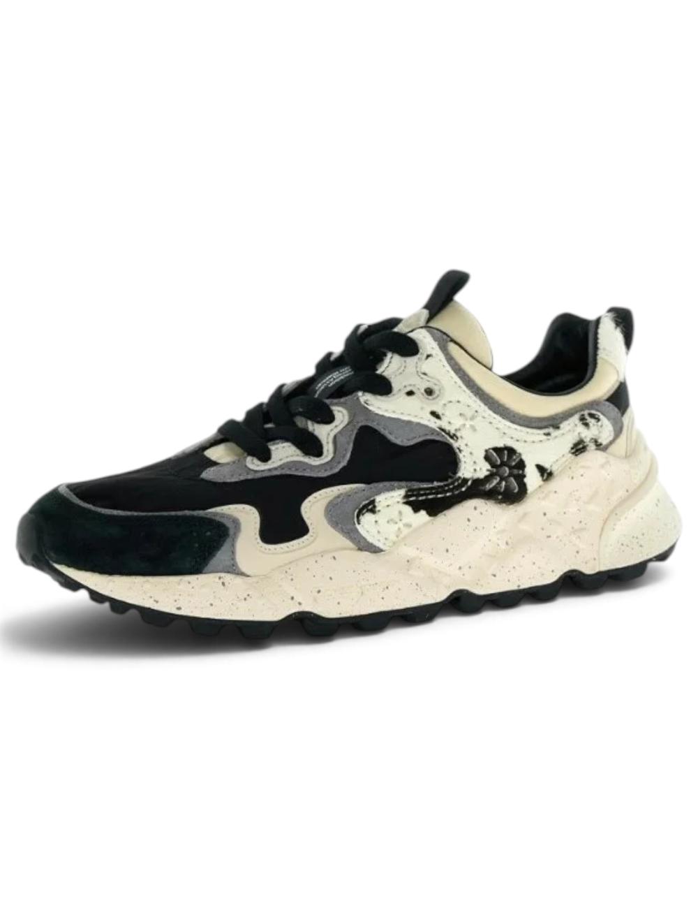 Flower Mountain sneakers rulis nero animalier
