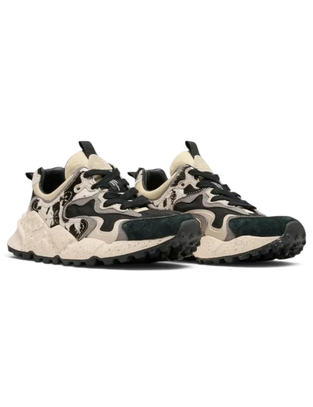 Flower Mountain sneakers rulis nero animalier