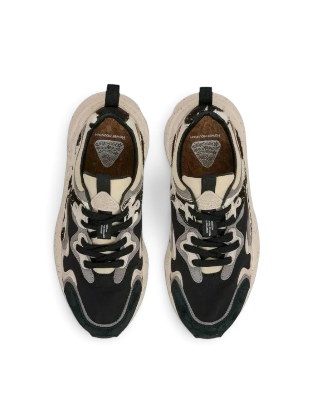 Flower Mountain sneakers rulis nero animalier