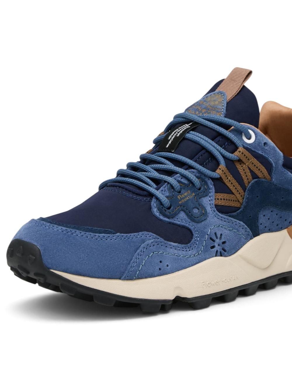 Flower Mountain sneakers yamano 3 blu caramel