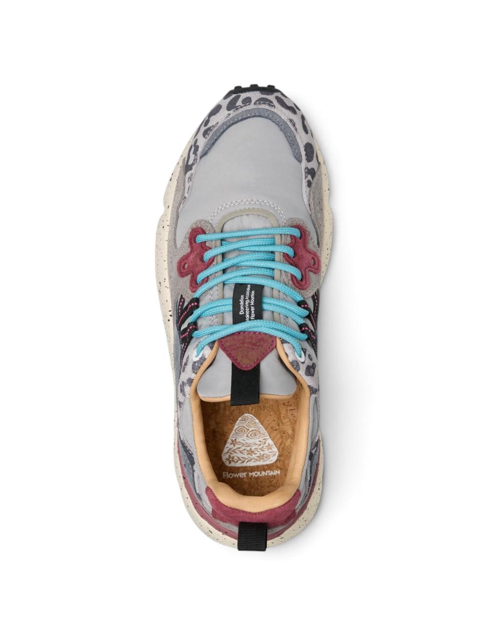 Flower Mountain sneakers yamano 3 grigio bordeaux