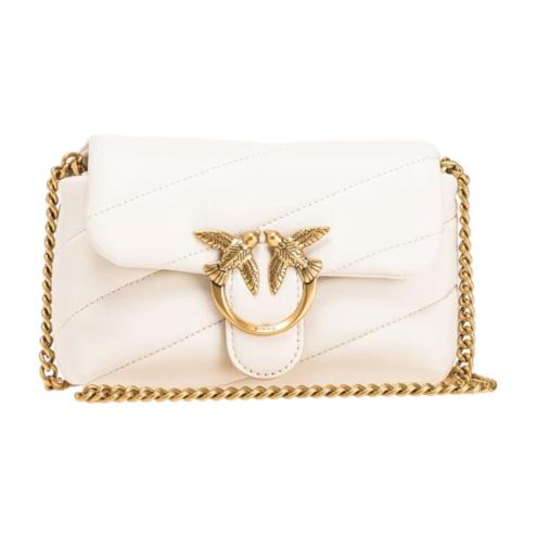 Pinko borsa tracolla Love baby puff bianca