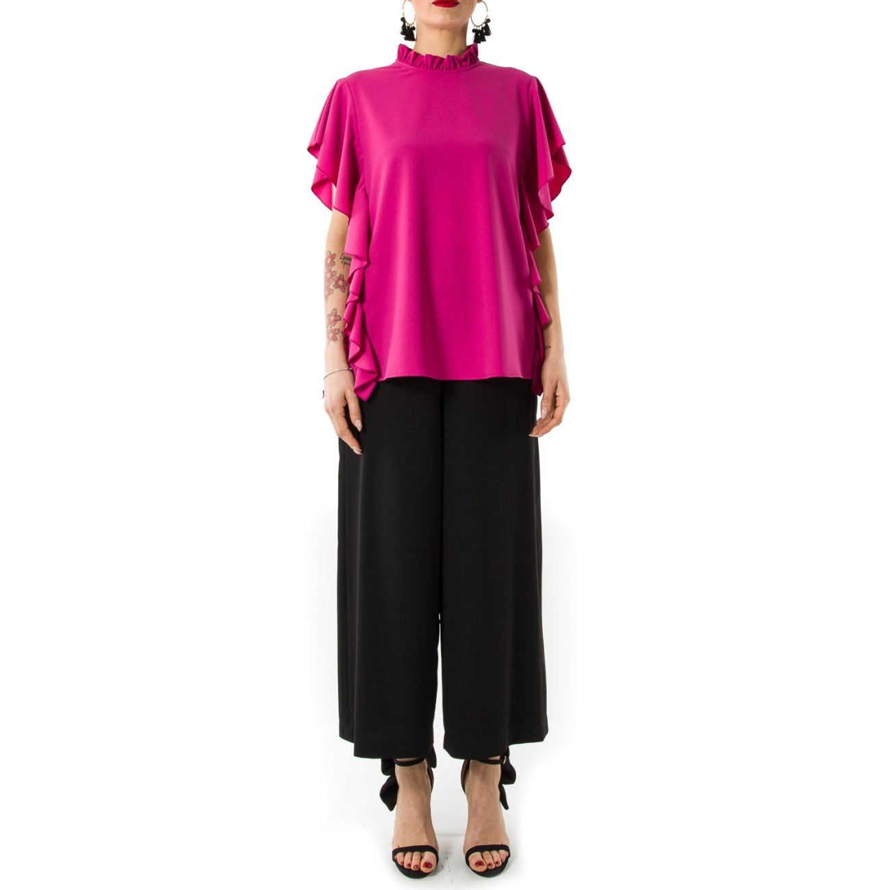 Jijil camicia blusa fuxia