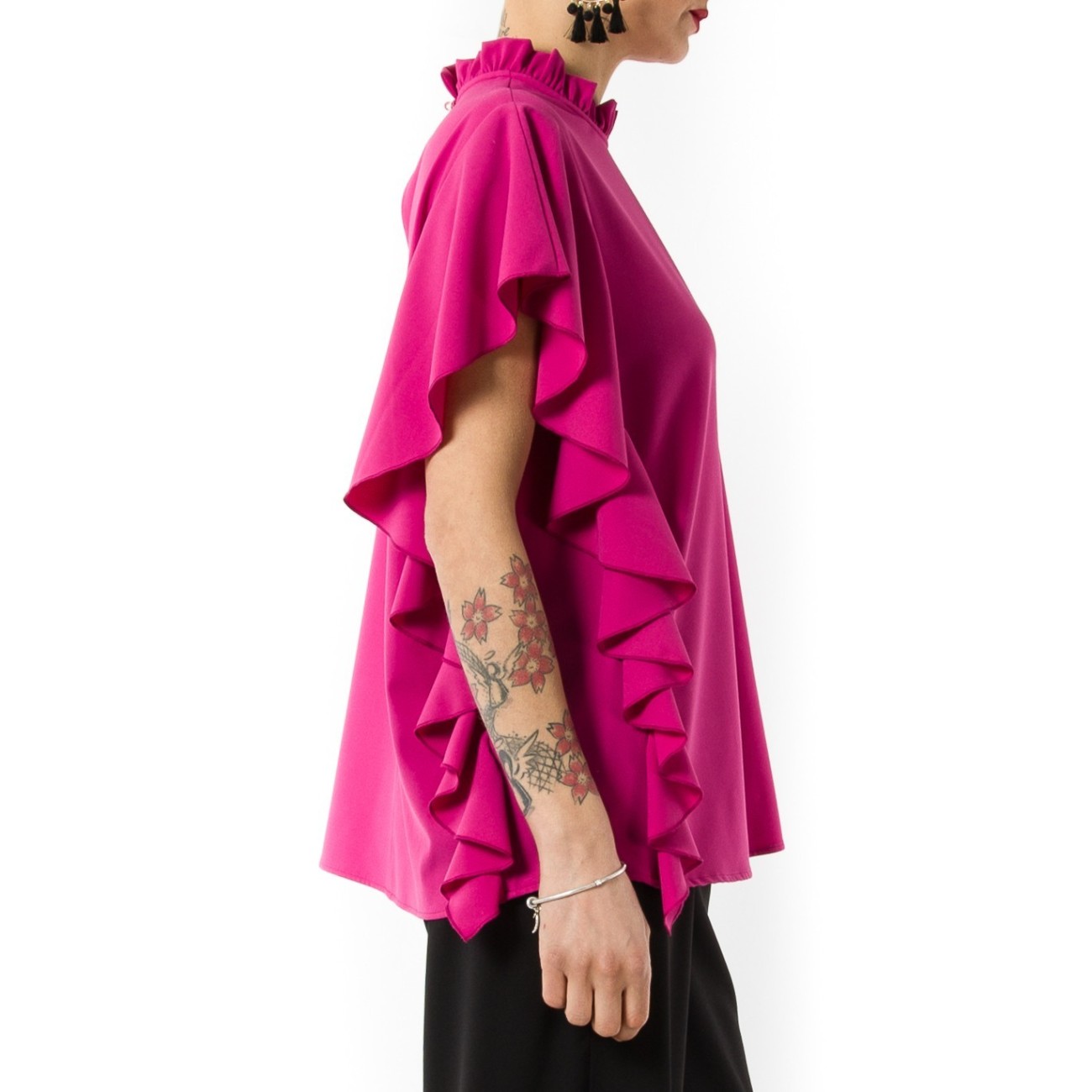 Jijil camicia blusa fuxia