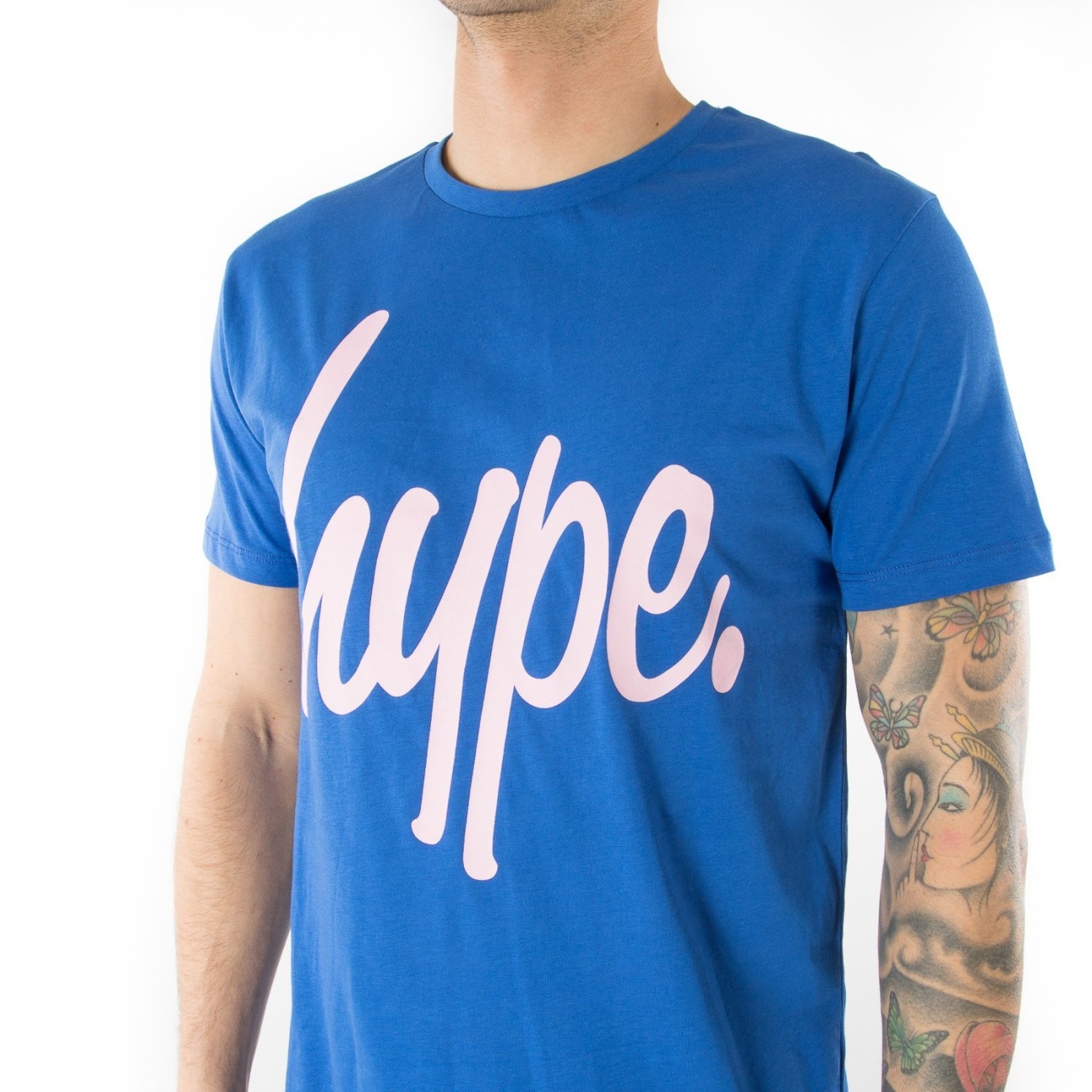 Hype t-shirt girocollo blu...