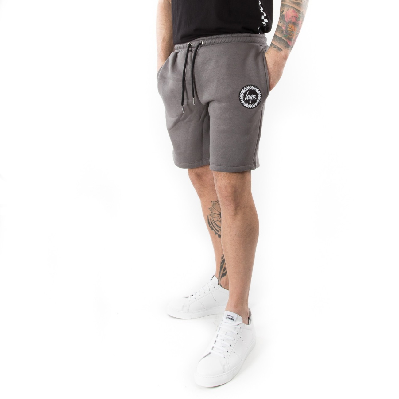 Hype men's gray fleece bermuda