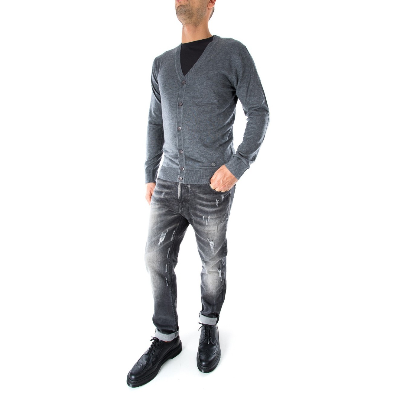 OUTFIT cardigan classico in...