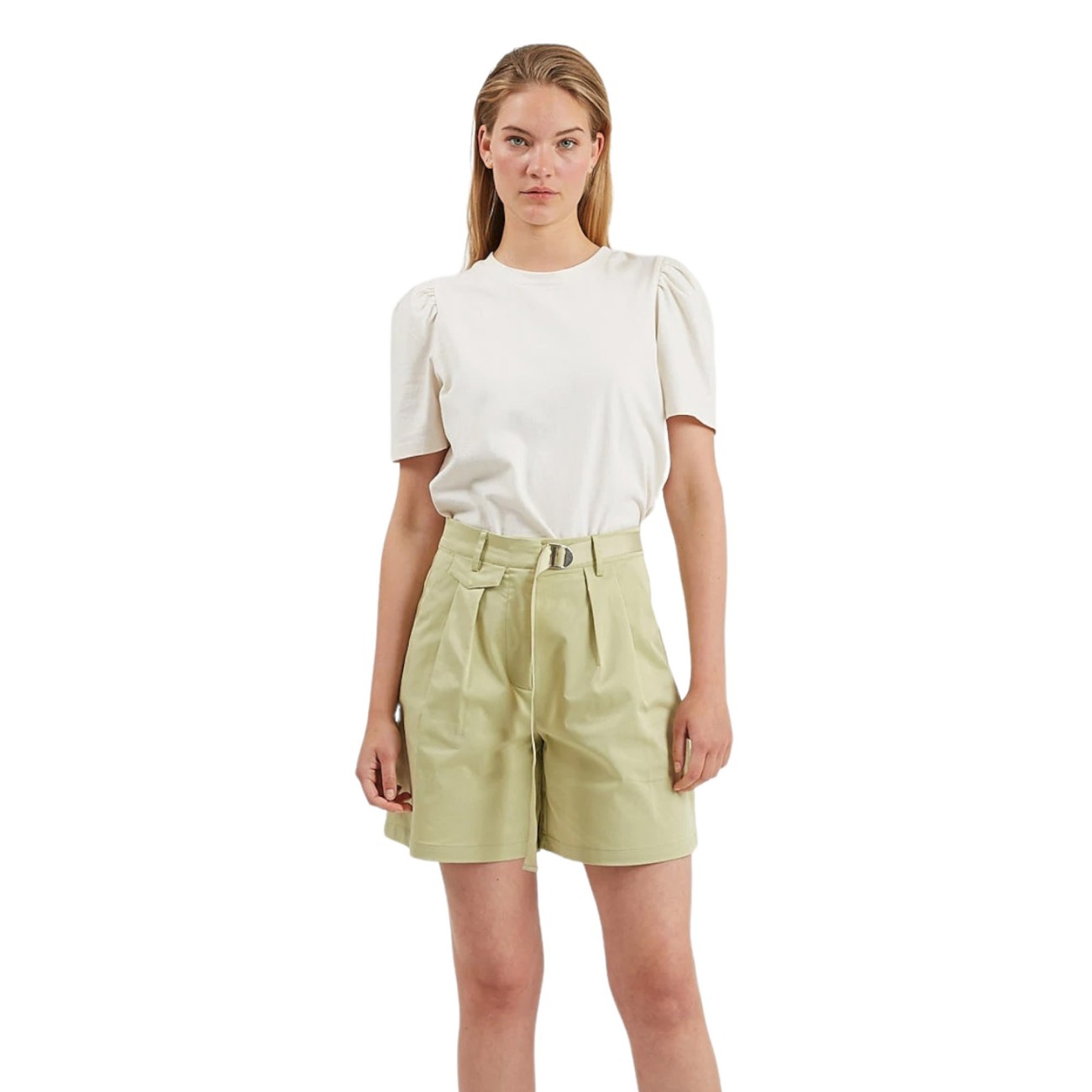 Minimum green fabric shorts