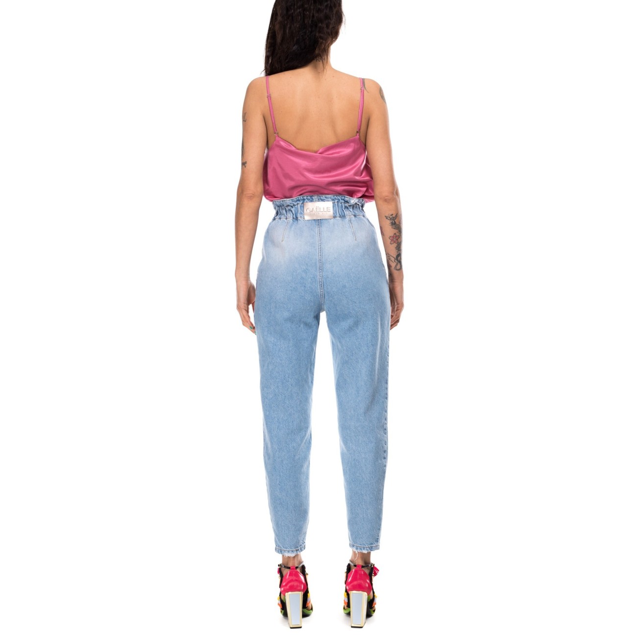 Gaelle slouchy jeans with...